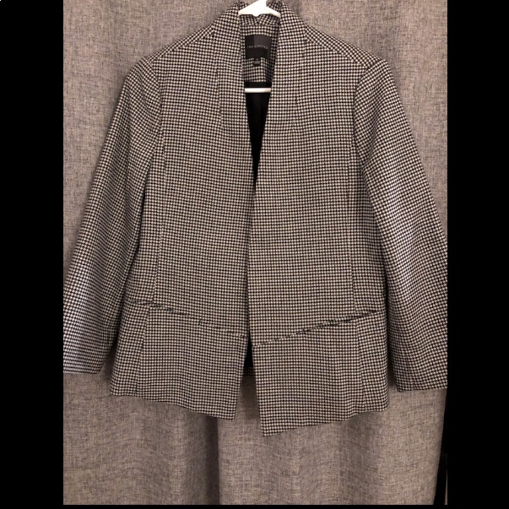 The Limited Houndstooth Collarless Blazer
